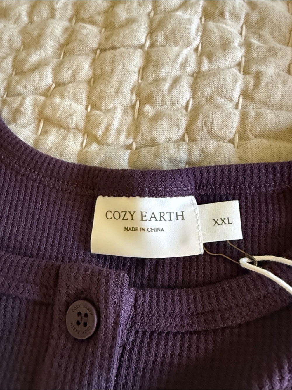 Cozy Earth bamboo ribbed Tank Top XXL Plum NWT - Picture 3 of 7